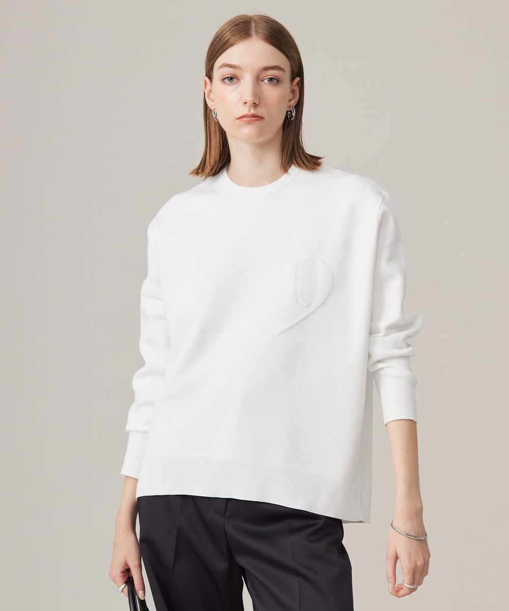 【オンワード】 ICB L(大きいサイズ)>トップス 【洗える】ナンバリングカラーニット プルオーバー オフホワイト L レディース 【オンワード】 ICB L(大きいサイズ)>トップス 【洗える】ナンバリングカラーニット プルオーバー オフホワイト L レディース