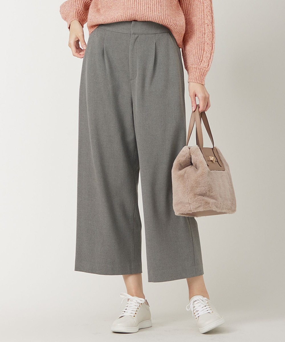 【オンワード】 ANY SIS>パンツ 【シリーズ累計7万本突破!】サーモ2WAYストレッチ ワンタック ワイドパンツ ライトグレー 1 レディース 【オンワード】 ANY SIS>パンツ 【シリーズ累計7万本突破!】サーモ2WAYストレッチ ワンタック ワイドパンツ ライトグレー 1 レディース