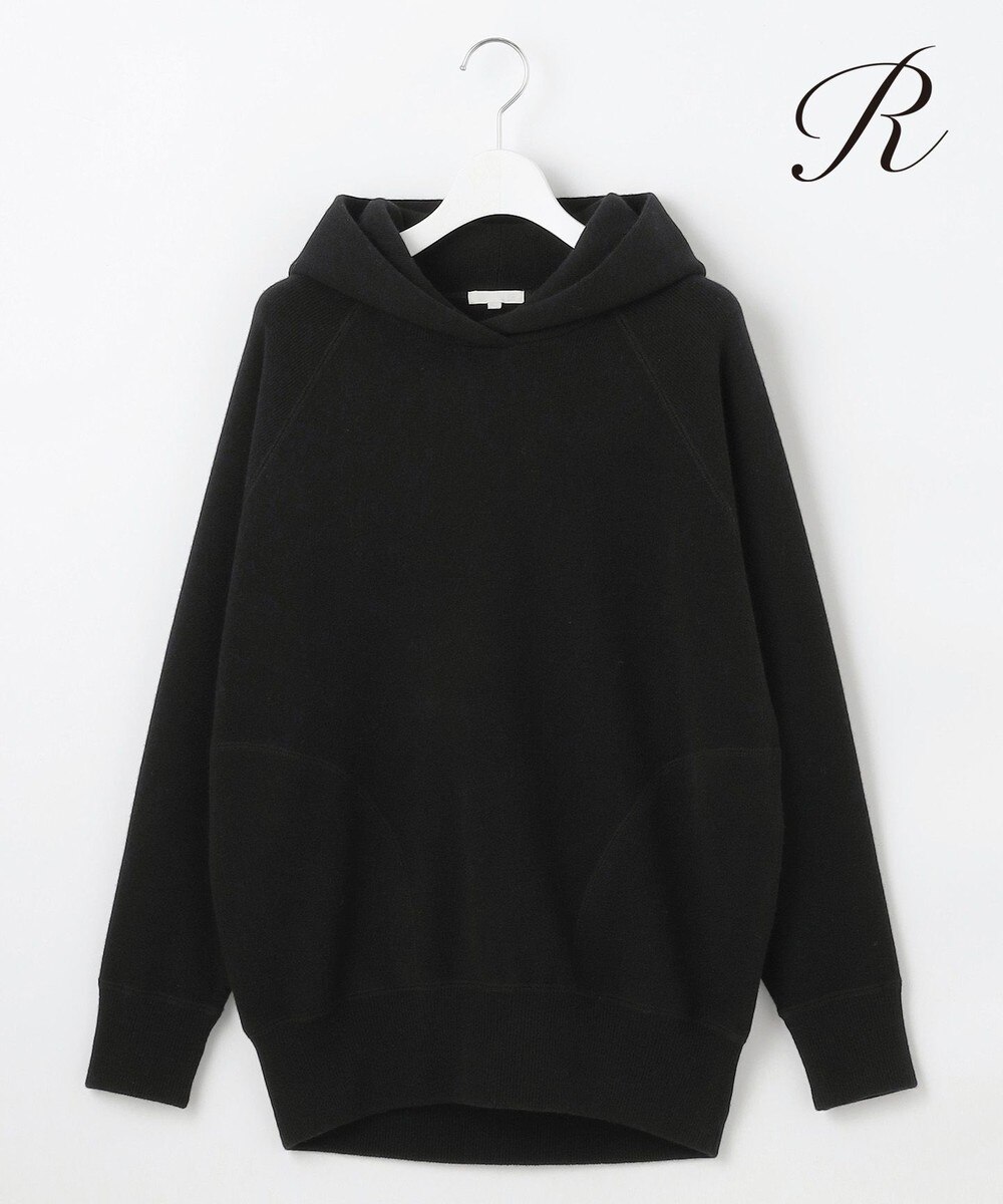 【オンワード】 23区>トップス 【R(アール)】マイクロンメリノウール ニットフーディー ブラック 38 レディース