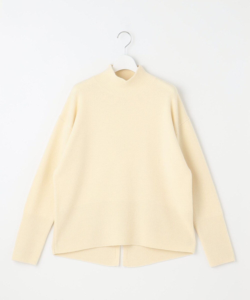 【オンワード】 自由区 L（大きいサイズ）>トップス 【WEB限定カラーあり・洗える】ウールカシミヤブレンドハイネック ニット ライトイエロー 44 レディース