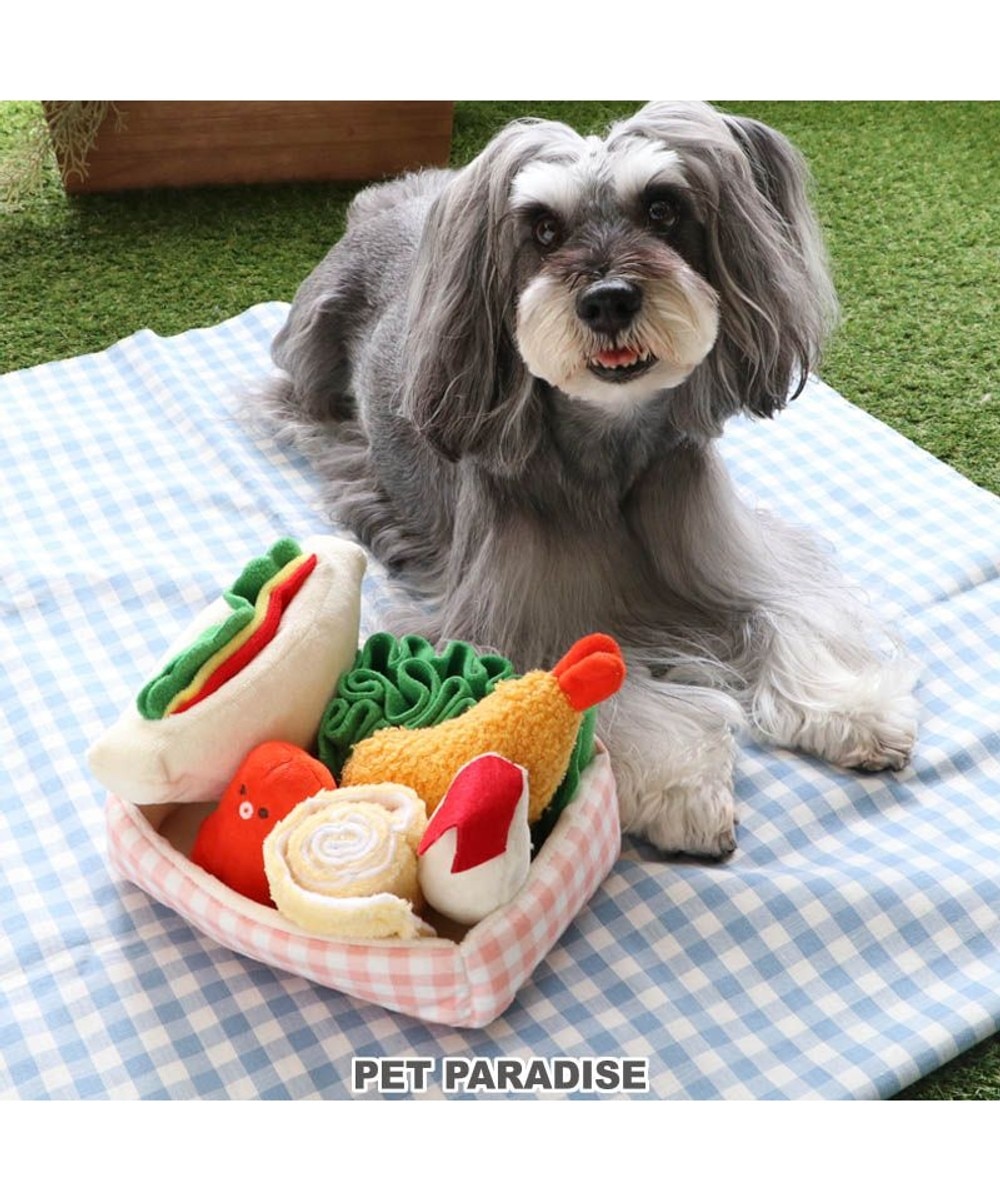 ＜オンワード＞PET PARADISE>ペットグッズ 犬 おもちゃ 知育玩具 ノーズワーク お弁当セット 《おにぎり / サンドイッチ》 サンドイッチ -