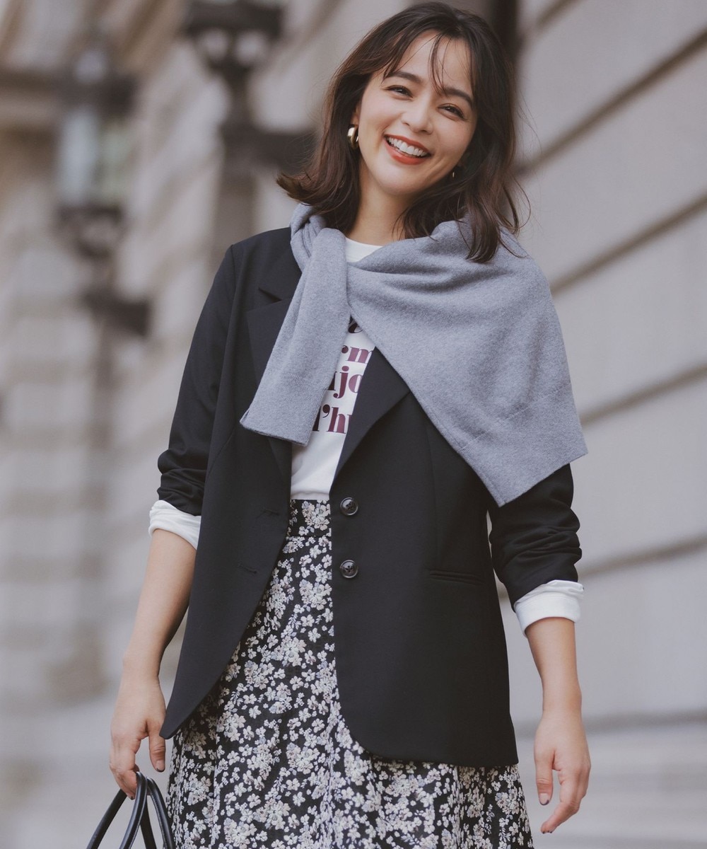 【オンワード】 組曲>ジャケット/アウター 【加藤ローサさん着用】ハンサムツイル ジャケット ブラック 3 レディース 【オンワード】 組曲>ジャケット/アウター 【加藤ローサさん着用】ハンサムツイル ジャケット ブラック 3 レディース