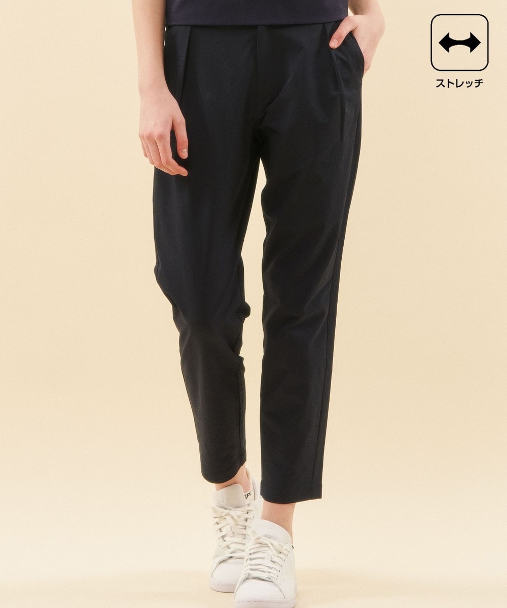 【オンワード】 23区GOLF>パンツ 【WOMEN】【ストレッチ】きれいめテーパードパンツ ネイビー 1 レディース 【オンワード】 23区GOLF>パンツ 【WOMEN】【ストレッチ】きれいめテーパードパンツ ネイビー 1 レディース