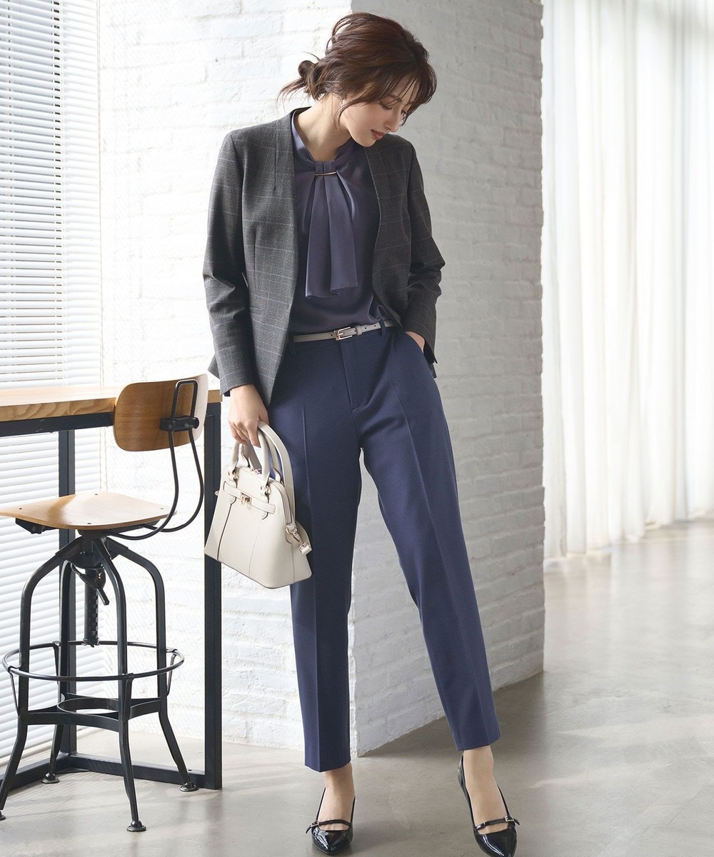 【オンワード】 ANY SIS>パンツ 【保温効果/ストレッチ】シリーズ累計13万枚突破!ビューティサーモ テーパードパンツ ブルー 1 レディース 【オンワード】 ANY SIS>パンツ 【保温効果/ストレッチ】シリーズ累計13万枚突破!ビューティサーモ テーパードパンツ ブルー 1 レディース