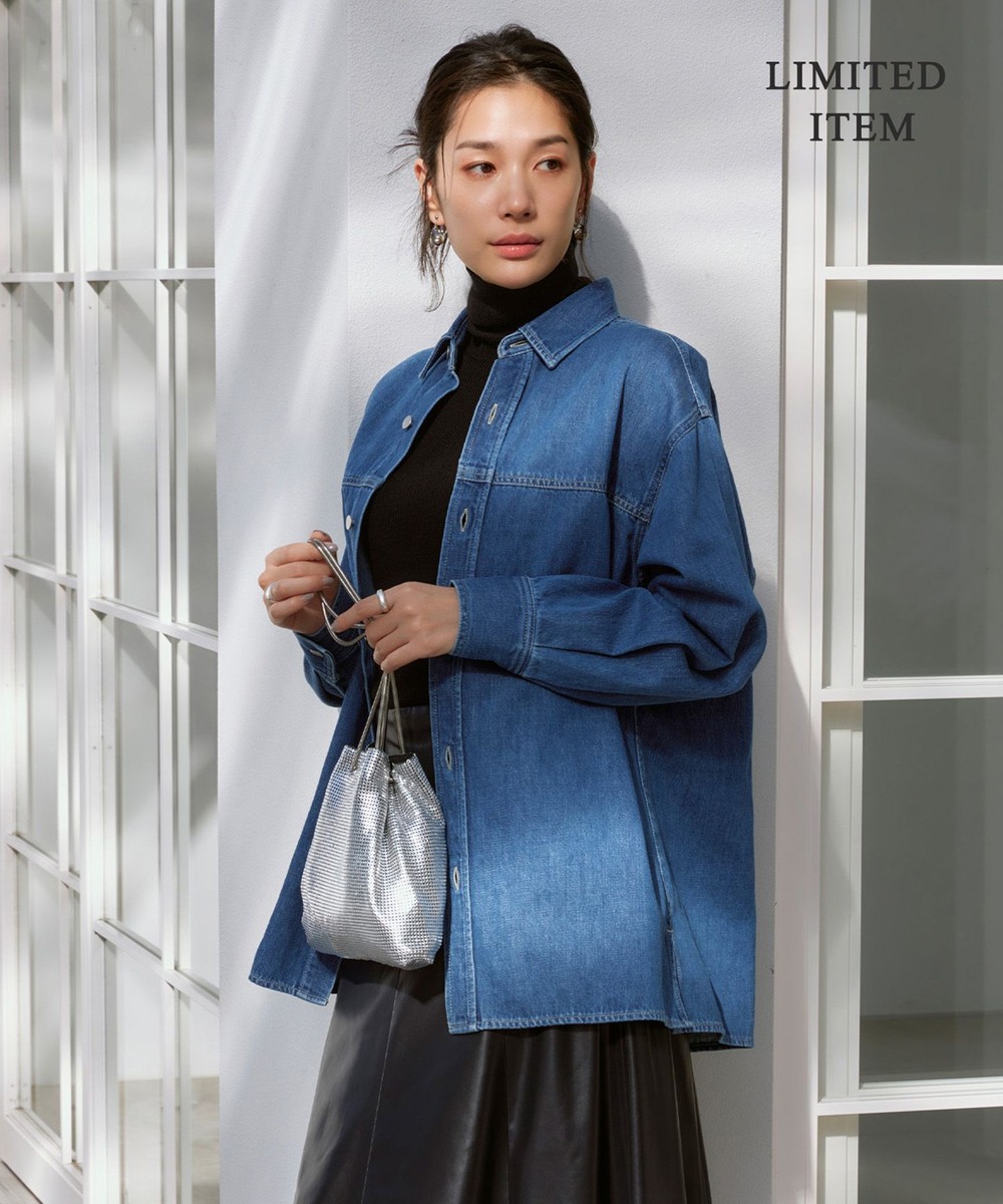 【オンワード】 ICB L(大きいサイズ)>ジャケット/アウター 【WEB限定・洗える】コットンソフトデニム ジャケット ブルー 42 レディース 【オンワード】 ICB L(大きいサイズ)>ジャケット/アウター 【WEB限定・洗える】コットンソフトデニム ジャケット ブルー 42 レディース