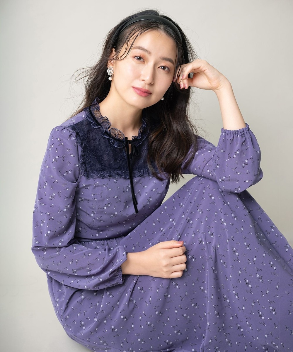 【オンワード】 TOCCA>ワンピース 【TOCCA LAVENDER】Little Rose Classic Long Dress ロングドレス モーブ 0 レディース 【送料無料】