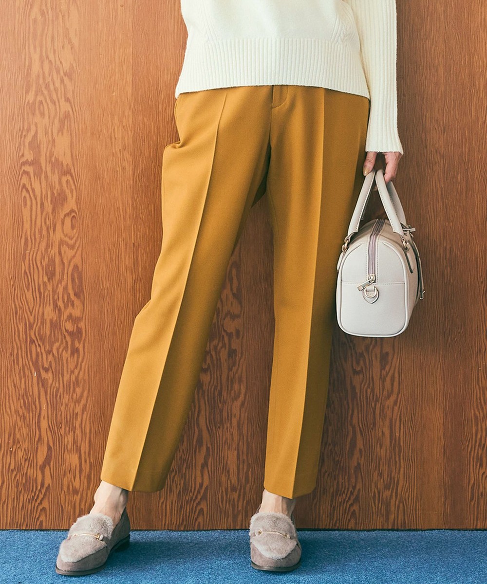 【オンワード】 ANY SIS>パンツ 【保温効果/ストレッチ】シリーズ累計13万枚突破!ビューティサーモ テーパードパンツ マスタード 3S レディース 【オンワード】 ANY SIS>パンツ 【保温効果/ストレッチ】シリーズ累計13万枚突破!ビューティサーモ テーパードパンツ マスタード 3S レディース