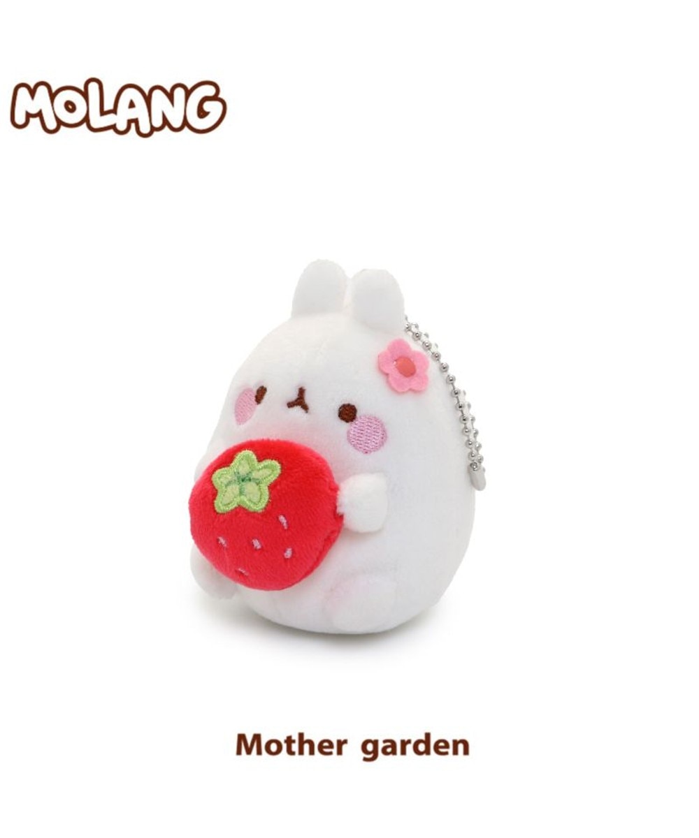 【オンワード】 Mother garden>財布/小物 マザーガーデン MOLANG モラン 苺 ぬいぐるみ キーホルダー - -