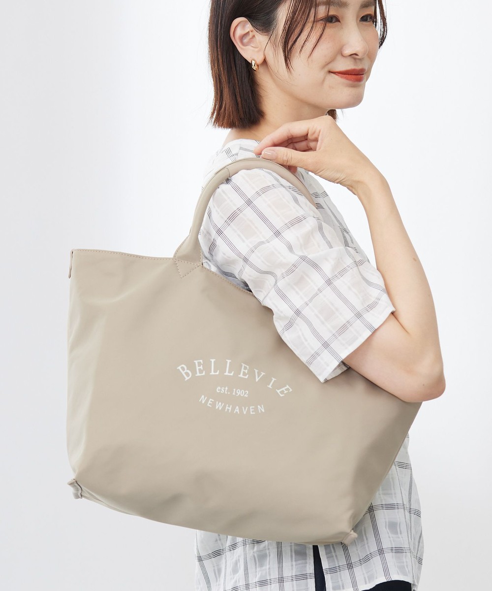 【オンワード】 J.PRESS LADIES>バッグ 【リバーシブル】ナイロン トート ベージュ F レディース 【オンワード】 J.PRESS LADIES>バッグ 【リバーシブル】ナイロン トート ベージュ F レディース
