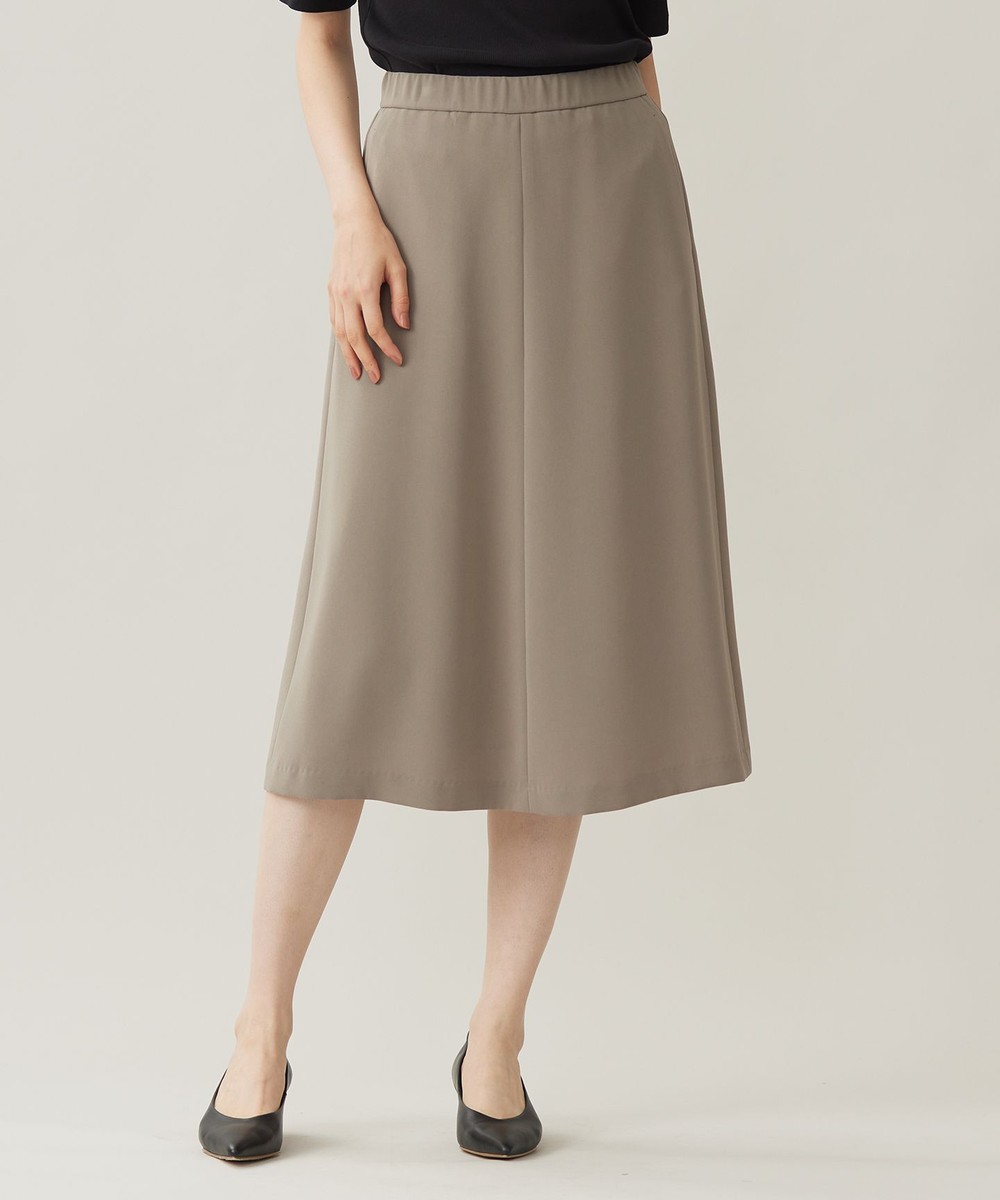 【オンワード】 自由区>スカート 【セットアップ対応】トリアセダブルクロスフレア スカート モカ 42 レディース 【オンワード】 自由区>スカート 【セットアップ対応】トリアセダブルクロスフレア スカート モカ 42 レディース