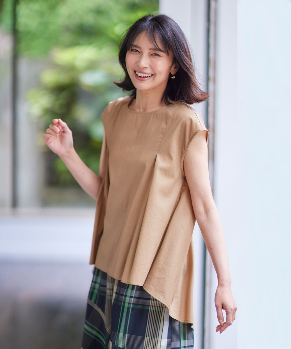 【オンワード】 ANY>トップス 【洗濯機可能】シルキーソフトブラウス キャメル F レディース 【オンワード】 ANY>トップス 【洗濯機可能】シルキーソフトブラウス キャメル F レディース