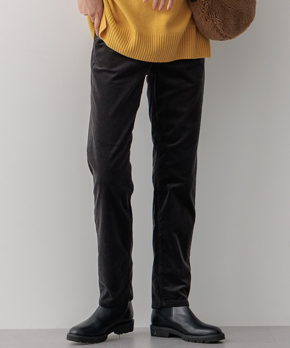 【オンワード】 23区 S(小さいサイズ)>パンツ 【洗える】23区DENIM ベルベットストレッチ ボーイズ テーパードパンツ ダークグレー 32 レディース 【オンワード】 23区 S(小さいサイズ)>パンツ 【洗える】23区DENIM ベルベットストレッチ ボーイズ テーパードパンツ ダークグレー 32 レディース