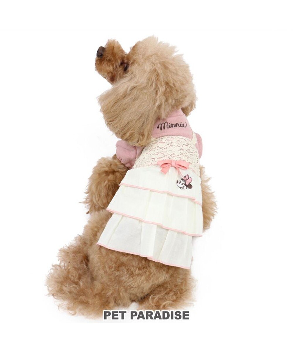 20%OFF！PET PARADISE>ペットグッズ 犬 犬服 ディズニー ミニーマウス ワンピース 【小型犬】 クロシェ編み ピンク（淡） ＤＳ