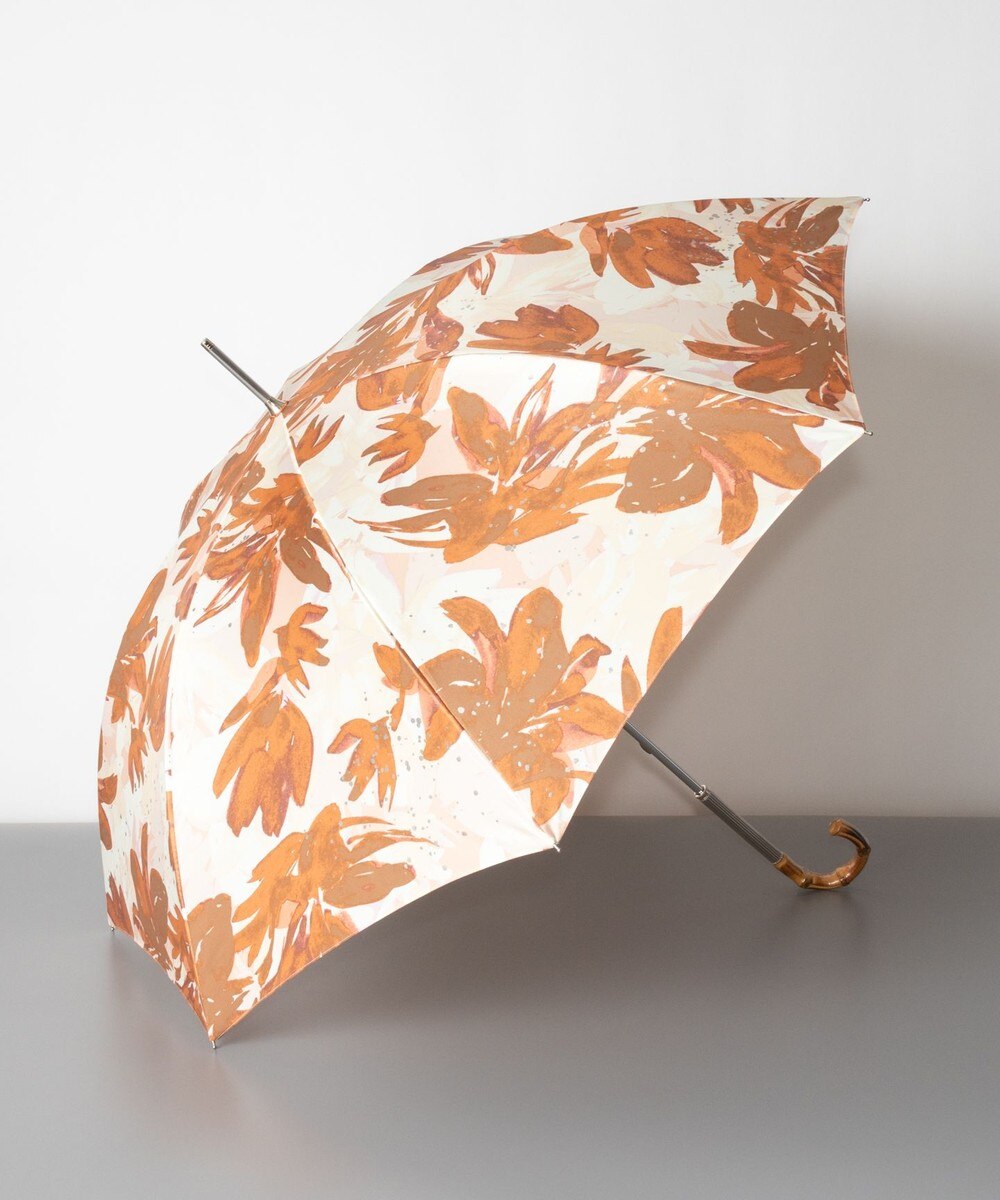 AURORA>ファッション雑貨 JILL STUART ジル スチュアート フラワープリント柄 雨傘（長傘） キャメル FREE レディース 【送料無料】