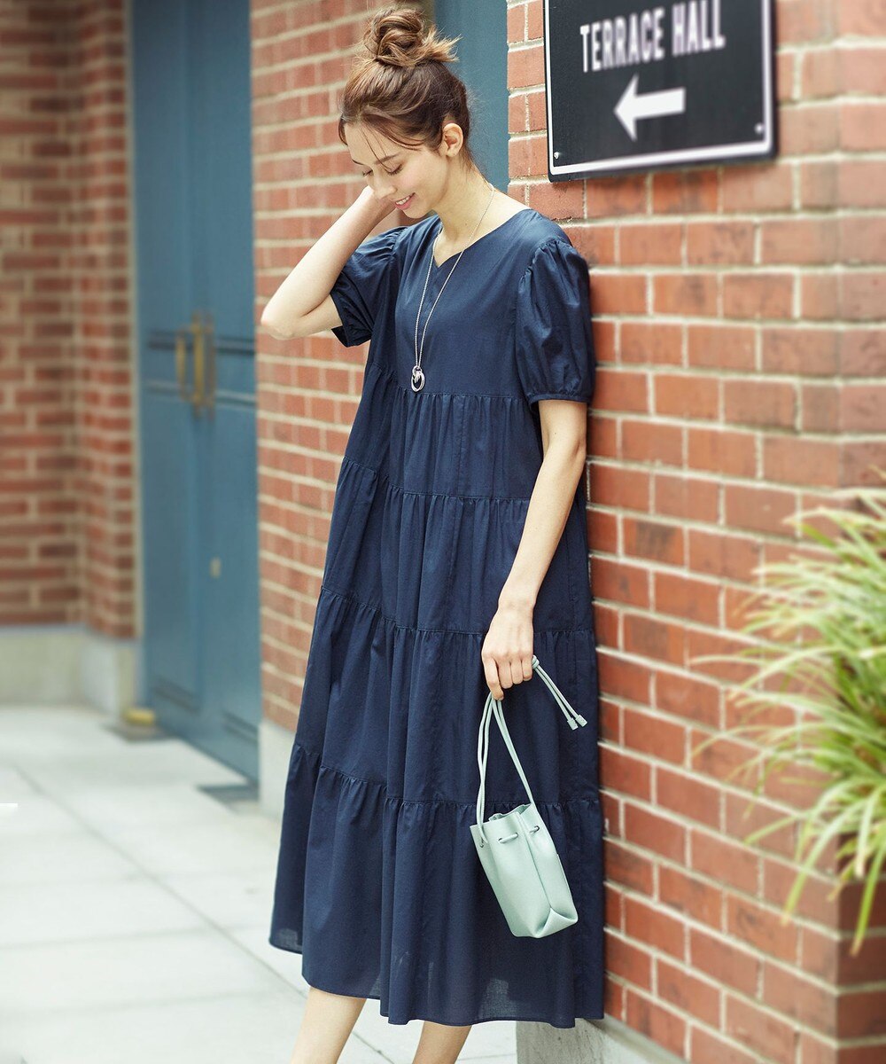 オンワード 23区 S ワンピース Web限定 ソフトコットンローン ティアード ワンピース ネイビー 32 レディース 送料無料 雑記帳 オンワード 23区 S ワンピース Web限定 ソフトコットンローン ティアード ワンピース ネイビー 32 レディース 送料無料 雑記帳
