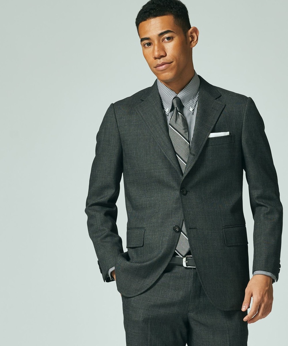 【オンワード】 J.PRESS MEN>スーツ/ネクタイ 【CUBA BEACH MASTERPIECE】シルクミックスシャークスキン スーツ / 総裏 ネイビー A6 メンズ 【送料無料】