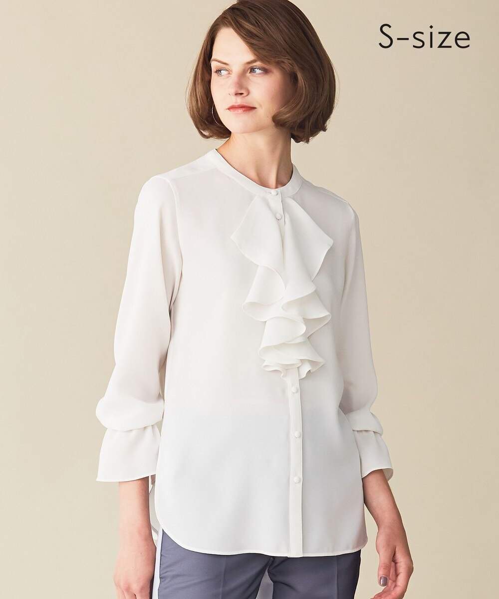 【オンワード】 BEIGE,>トップス 【S-size】SERRES / ブラウス Fog Blue 32 レディース 【送料無料】