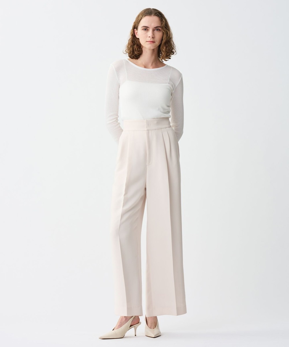 【オンワード】 uncrave>パンツ 【防シワ・洗濯機洗い可】ウォッシャブル ダブルクロス ワイドパンツ エクリュ 0 レディース 【オンワード】 uncrave>パンツ 【防シワ・洗濯機洗い可】ウォッシャブル ダブルクロス ワイドパンツ エクリュ 0 レディース