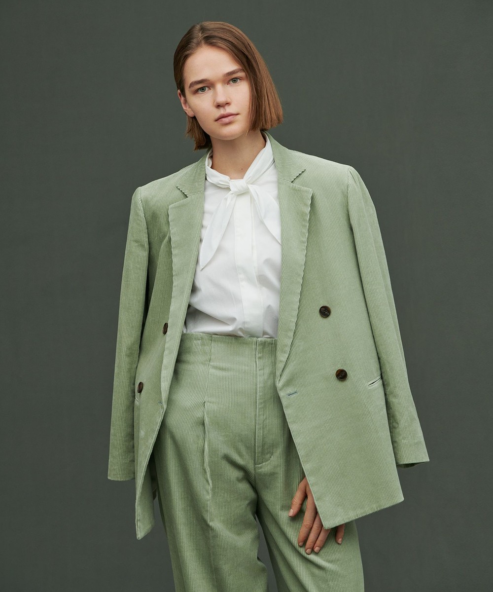 【オンワード】 uncrave>ジャケット/アウター コーデュロイ ジャケット セージ 2 レディース 【送料無料】