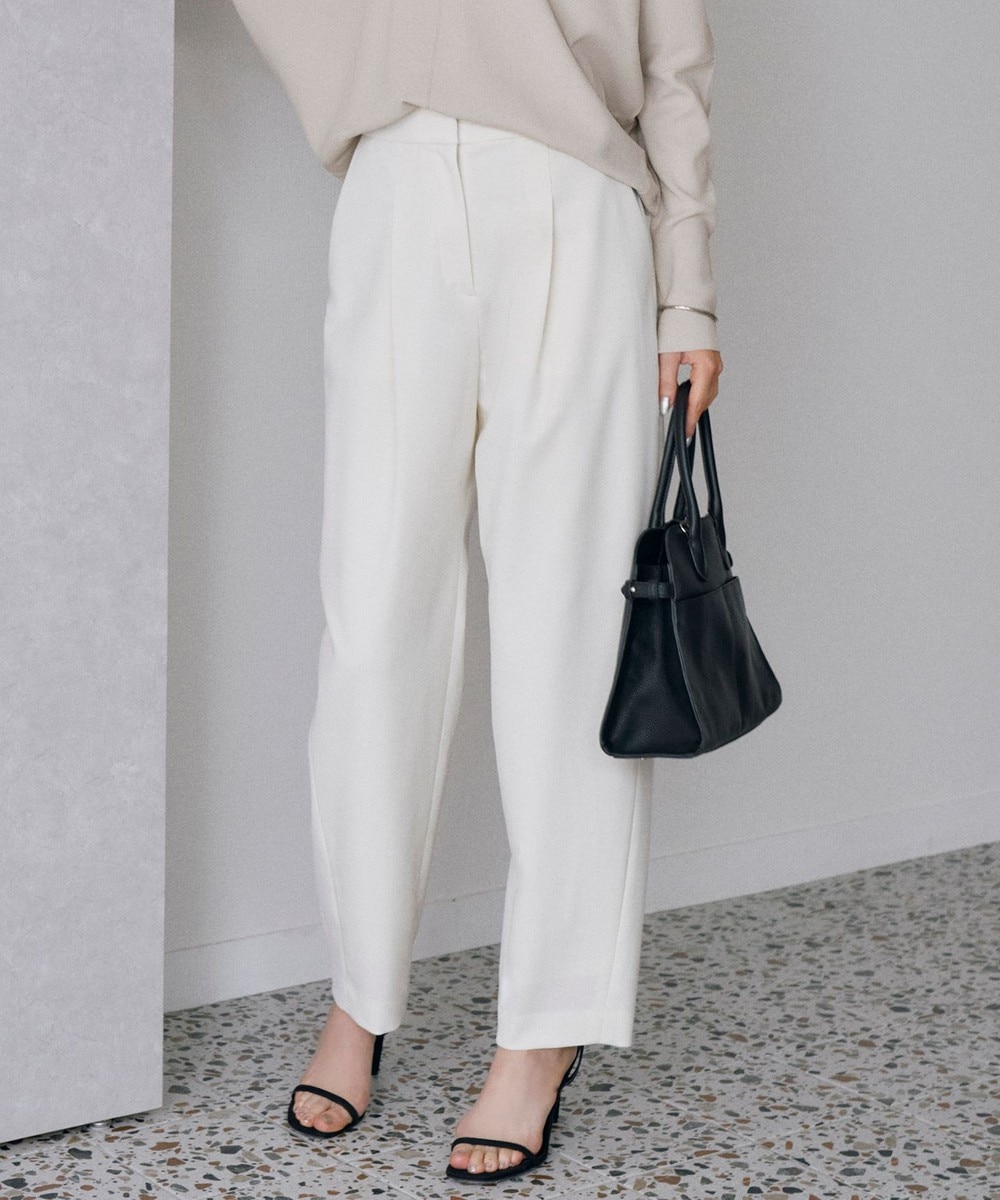 【オンワード】 ICB>パンツ 【洗える】T/Wベネシャンストレッチ カーブパンツ アイボリー 4 レディース 【オンワード】 ICB>パンツ 【洗える】T/Wベネシャンストレッチ カーブパンツ アイボリー 4 レディース