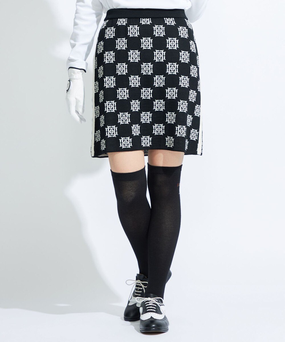 【オンワード】 DAKS GOLF>スカート 【WOMENS】インターロックDD スカート ブラック L レディース 【送料無料】