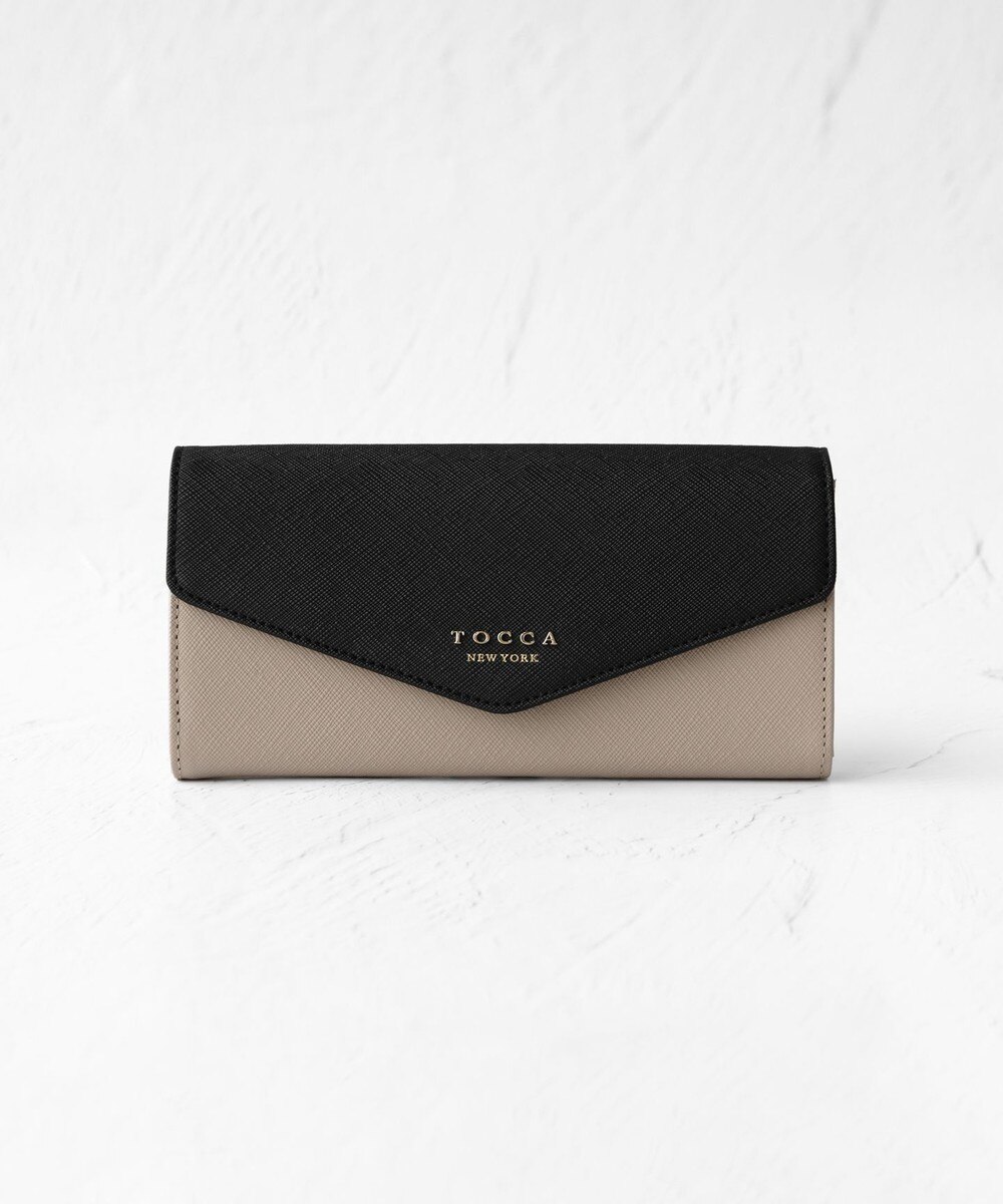 【オンワード】 TOCCA>財布/小物 LETTERA LONG WALLET 長財布 ブラック F レディース