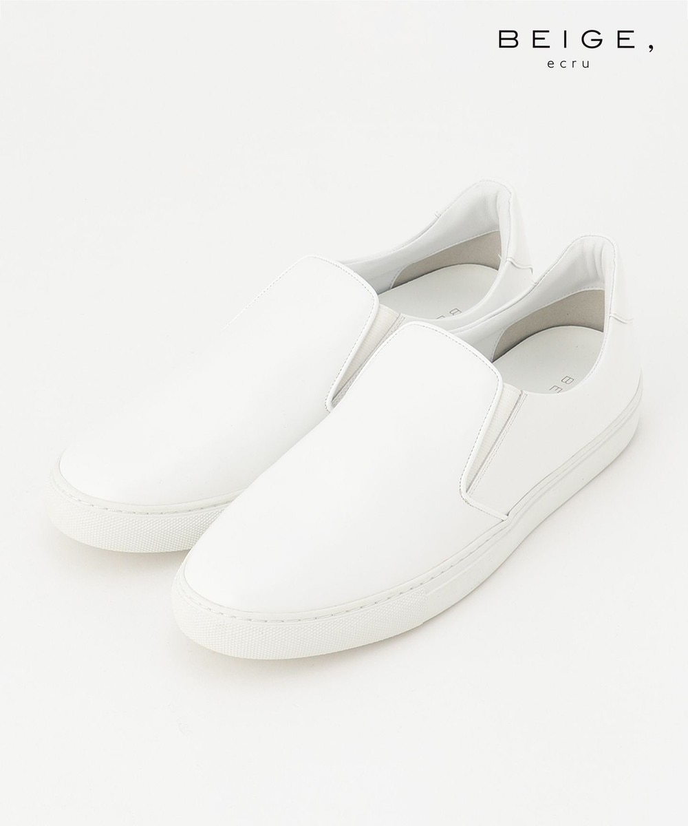 【オンワード】 BEIGE，>シューズ 【限定色・限定サイズあり】CLAIRE / SLIP ONスニーカー Cafe 24.0~24.5cm レディース 【送料無料】