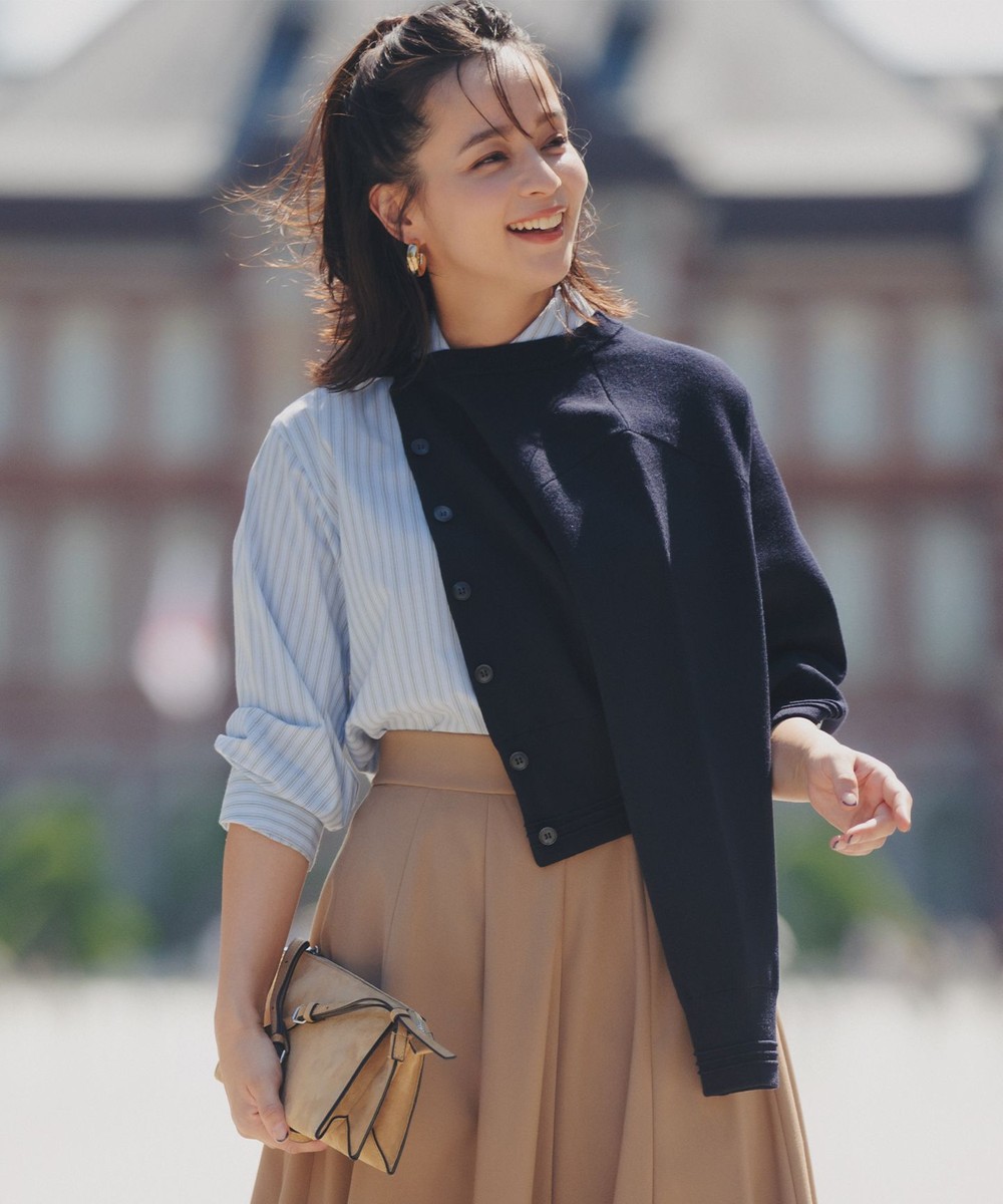 【オンワード】 組曲>トップス 【加藤ローサさん着用】スムースストレッチジャケット カーディガン ネイビー 2 レディース 【オンワード】 組曲>トップス 【加藤ローサさん着用】スムースストレッチジャケット カーディガン ネイビー 2 レディース