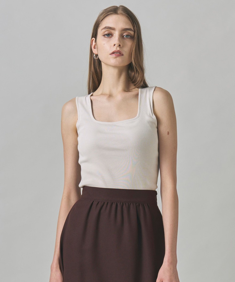 【オンワード】 ICB>トップス 【洗える】【OUR WACOAL コラボ】カップイン スクエアネック タンクトップ トープ L レディース 【オンワード】 ICB>トップス 【洗える】【OUR WACOAL コラボ】カップイン スクエアネック タンクトップ トープ L レディース