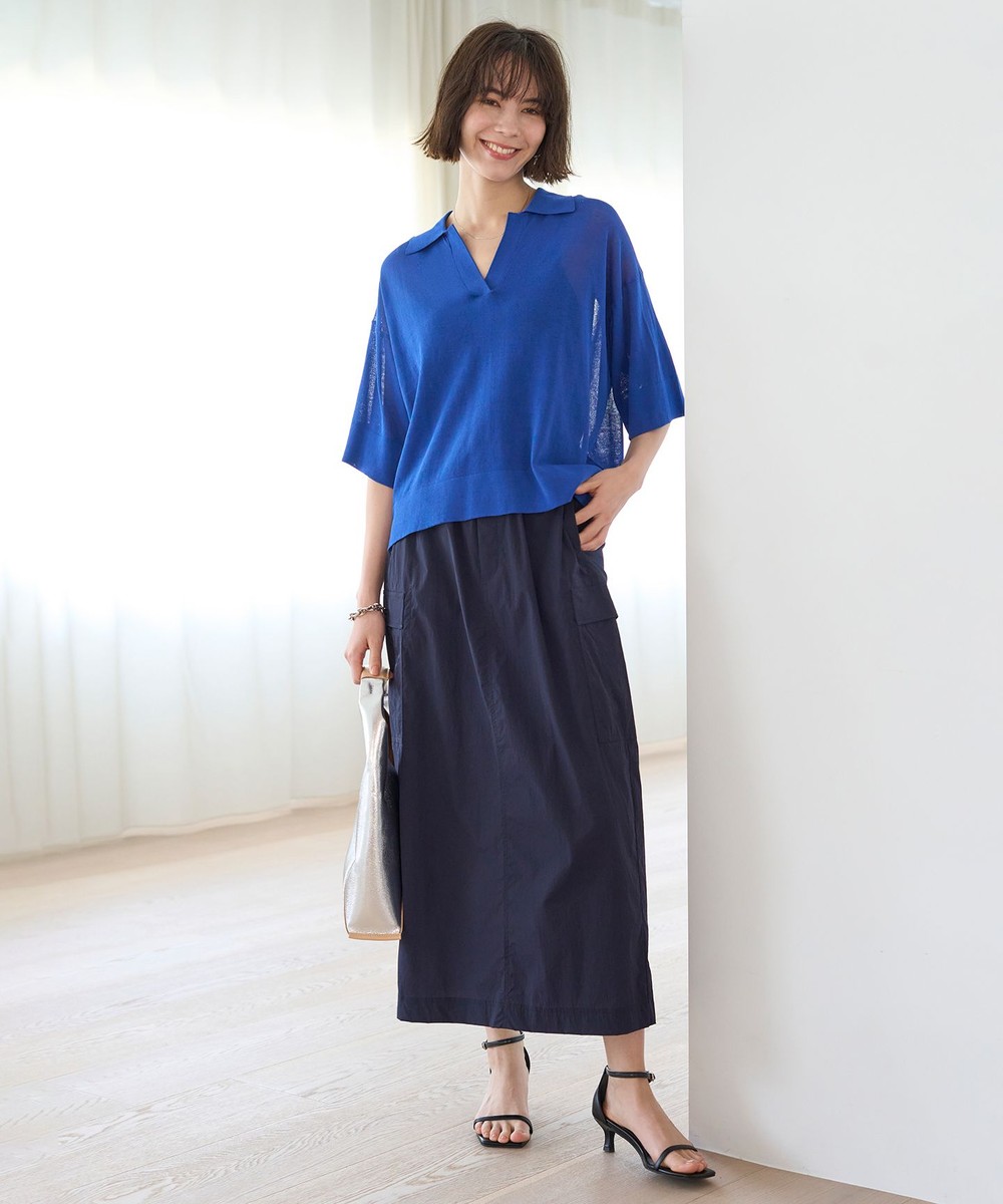 【オンワード】 UNFILO>スカート 【接触冷感/UVケア/撥水】Light Move カーゴスカート ネイビー L レディース 【オンワード】 UNFILO>スカート 【接触冷感/UVケア/撥水】Light Move カーゴスカート ネイビー L レディース