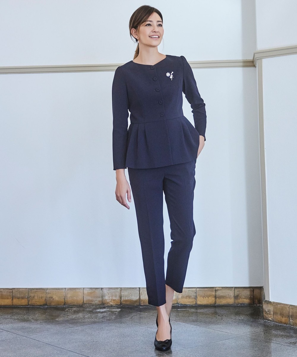 【オンワード】 TOCCA>パンツ 【消臭&洗える】SUNNY パンツ ネイビー 2 レディース 【オンワード】 TOCCA>パンツ 【消臭&洗える】SUNNY パンツ ネイビー 2 レディース