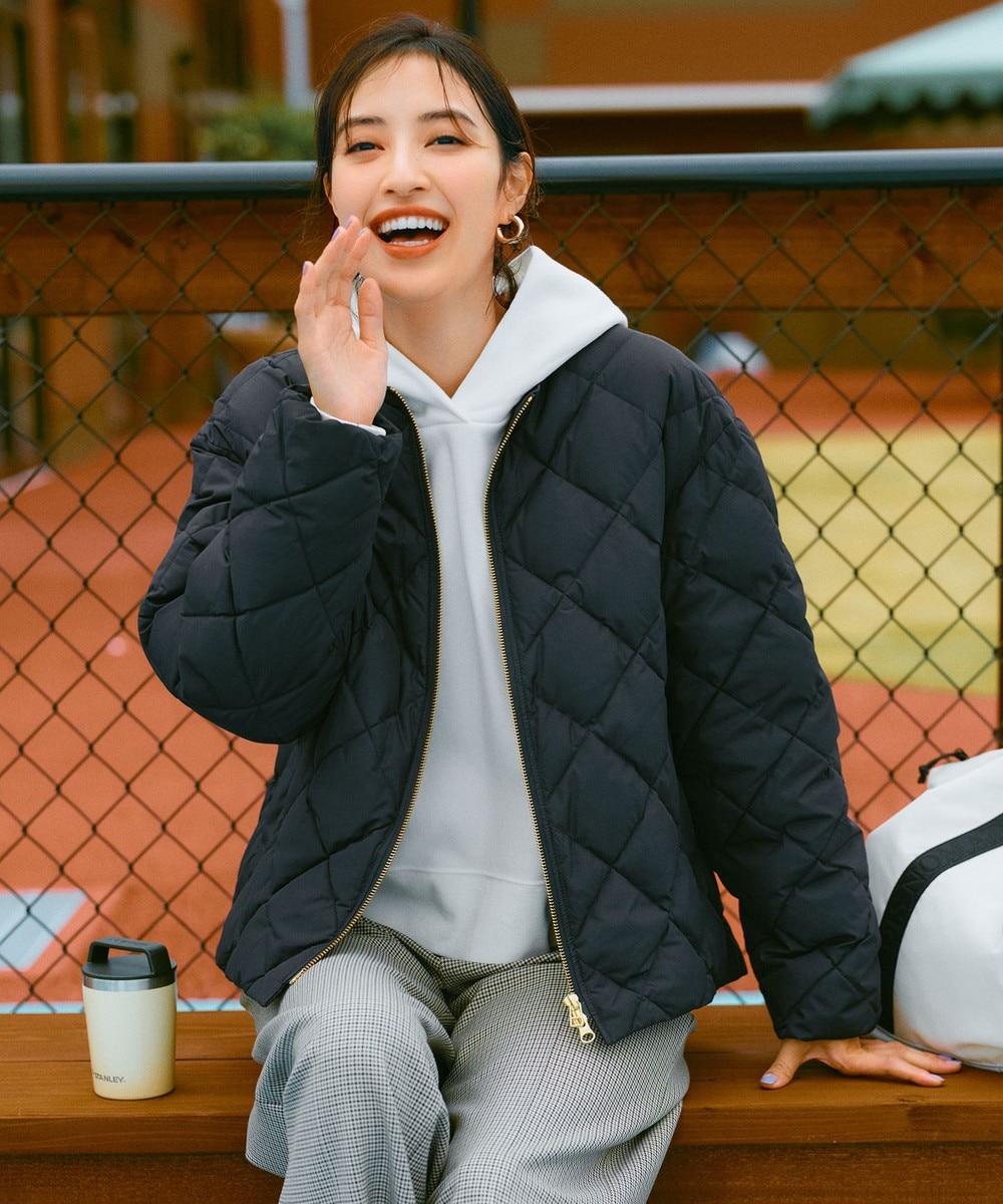 【オンワード】 UNFILO>ジャケット/アウター 【TAION×UNFILO】キルティングダウン ショート丈ブルゾン ネイビー M レディース 【オンワード】 UNFILO>ジャケット/アウター 【TAION×UNFILO】キルティングダウン ショート丈ブルゾン ネイビー M レディース