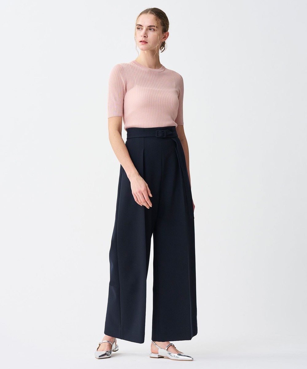 【オンワード】 uncrave>パンツ 【撥水・洗濯機洗い可】プルーフダブルクロス ワイドパンツ ネイビー 00 レディース 【オンワード】 uncrave>パンツ 【撥水・洗濯機洗い可】プルーフダブルクロス ワイドパンツ ネイビー 00 レディース