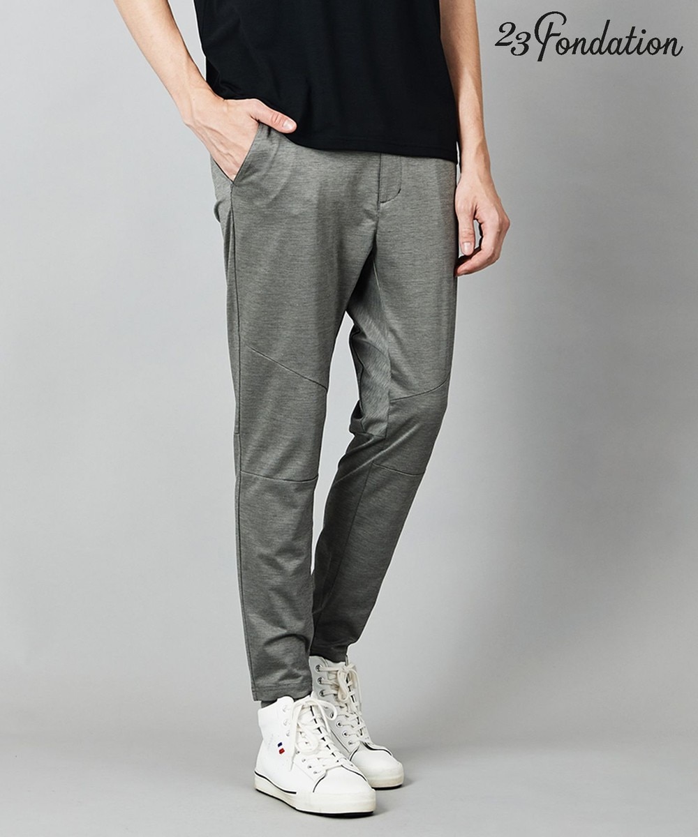 【オンワード】 23区GOLF>パンツ 待望の入荷!あのメガヒットボトムが夏向けにアップデート【23Fondation/WEB & 一部店舗限定】【ストレッチ】モクロディパンツ ライトグレー M メンズ 【送料無料】