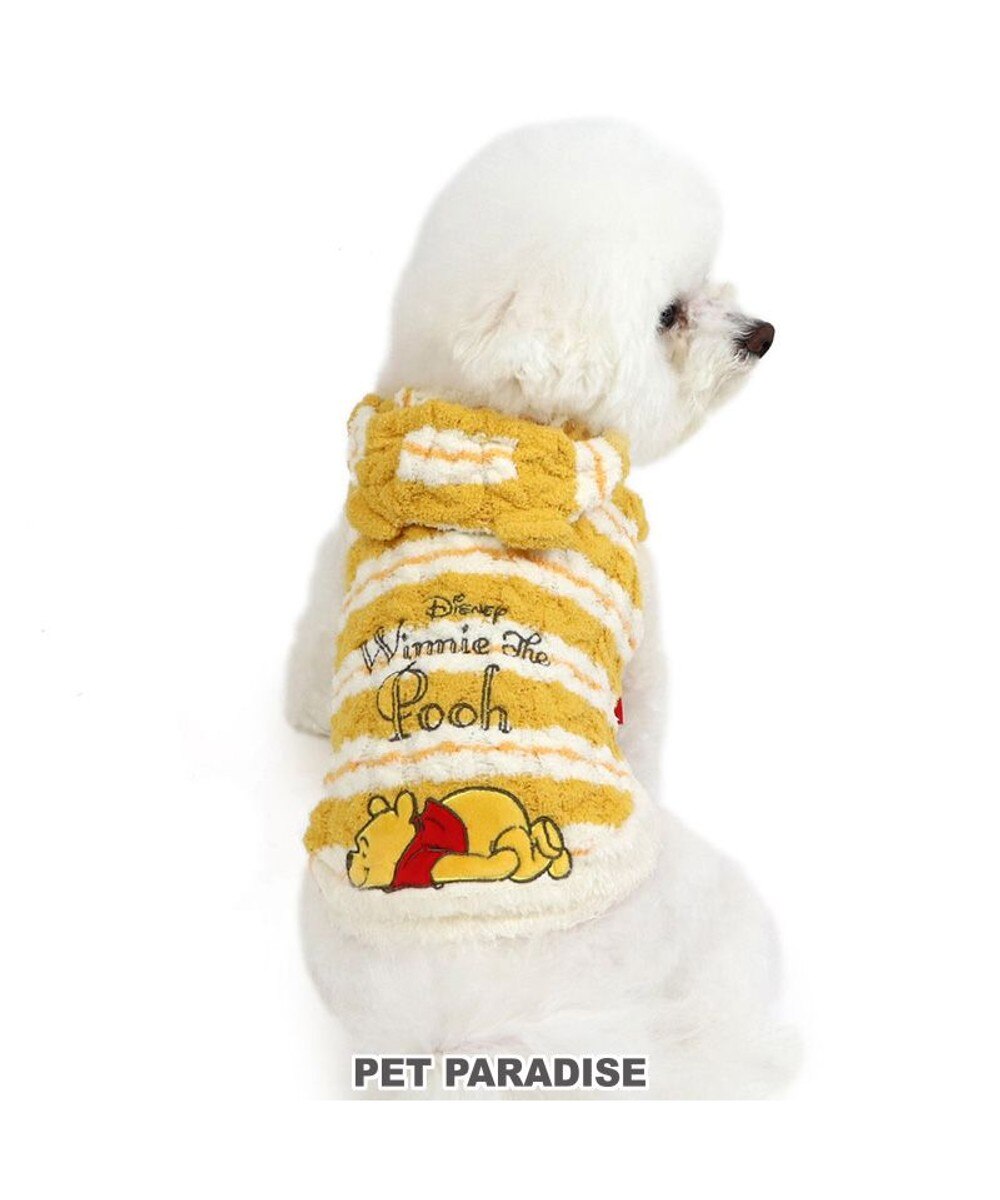 PET PARADISE>ペットグッズ ディズニー くまのプーさん ニット セーター《おやすみ柄》小型犬 黄 ＳＳ