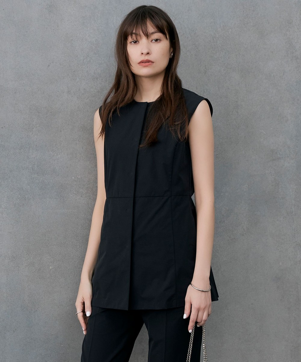 【オンワード】 ICB>トップス 【接触冷感・UVカット・撥水・洗える】 プルーフ4WAYタフタ ジレブラウス ブラック 4 レディース 【オンワード】 ICB>トップス 【接触冷感・UVカット・撥水・洗える】 プルーフ4WAYタフタ ジレブラウス ブラック 4 レディース