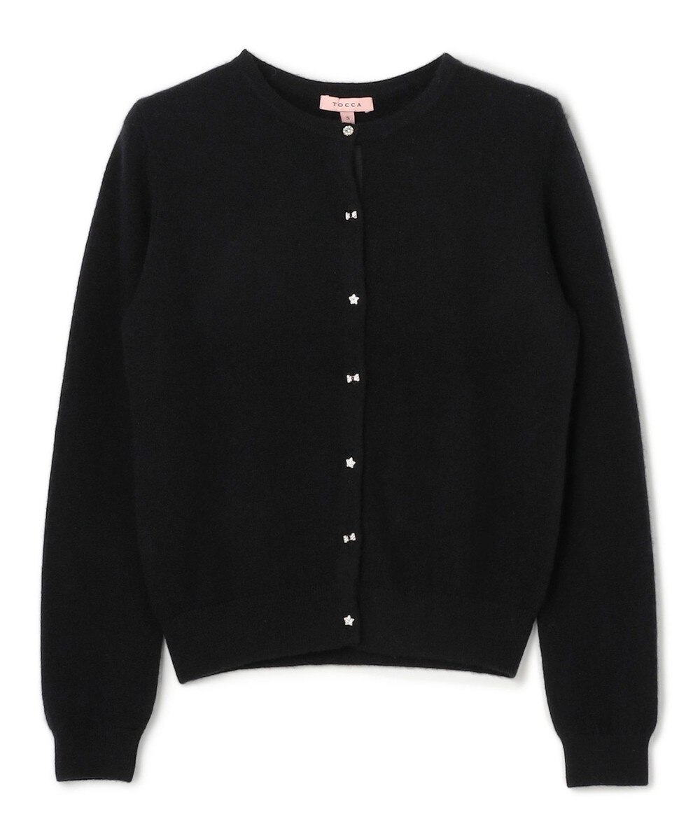 【オンワード】 TOCCA>トップス 【洗える】CASHMERE カーディガン ブラック M レディース