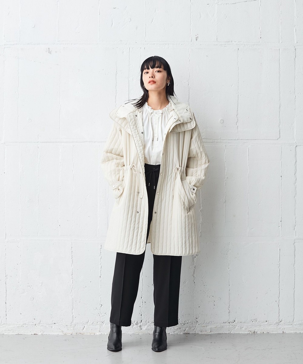 【オンワード】 ONWARD Design Diversity>ジャケット/アウター 【IIQUAL】キルティングコート アイボリー 2 レディース 【送料無料】