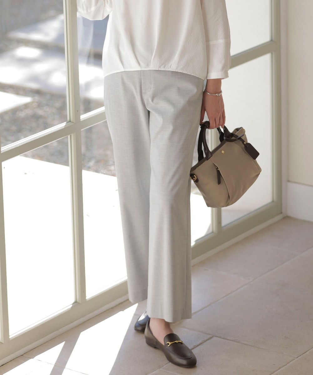 【オンワード】 J.PRESS LADIES L(大きいサイズ)>パンツ 【洗える】CARREMAN 2WAY ストレート ワイド パンツ ライトグレー T13 レディース 【オンワード】 J.PRESS LADIES L(大きいサイズ)>パンツ 【洗える】CARREMAN 2WAY ストレート ワイド パンツ ライトグレー T13 レディース