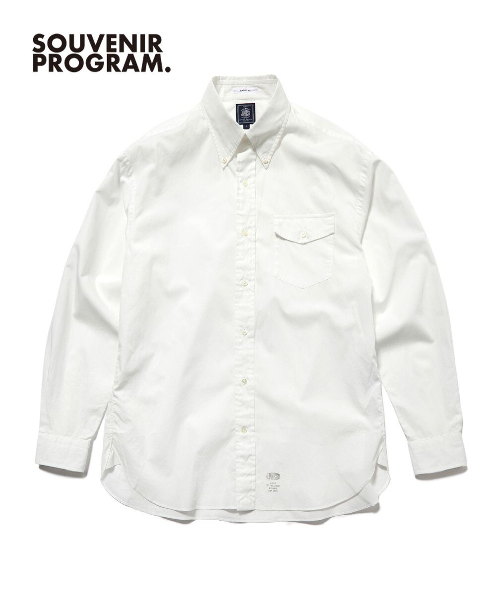 【オンワード】 J.PRESS MEN>トップス 【J.PRESS ORIGINALS】【UNISEX】Cotton Broad Cloth B.D. Shirt / Baggy-Fit ホワイト S メンズ
