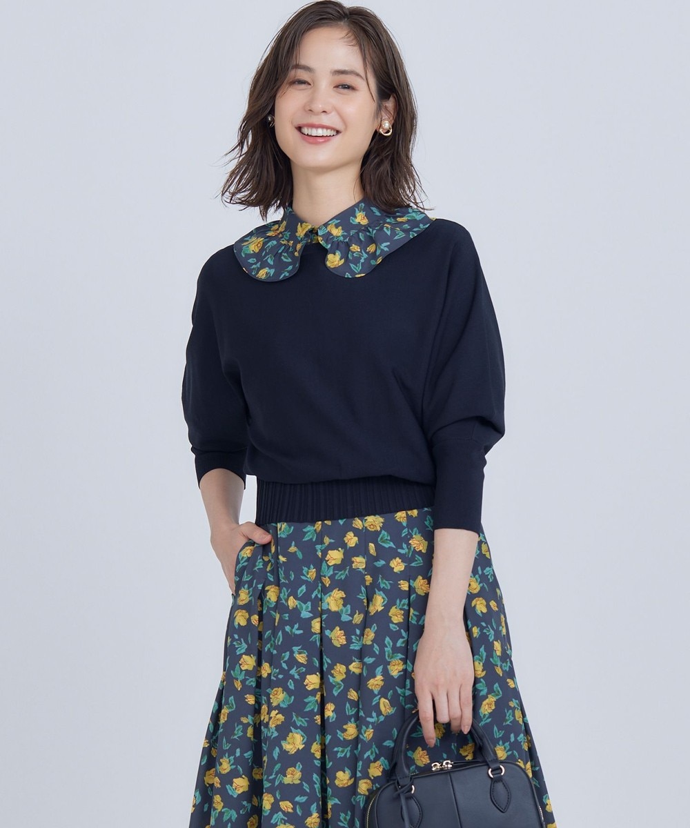 【オンワード】 組曲>トップス 【5色展開・UVケア】スタイルアップ ドルマンスリーブ ニット ブラック 3 レディース 【オンワード】 組曲>トップス 【5色展開・UVケア】スタイルアップ ドルマンスリーブ ニット ブラック 3 レディース