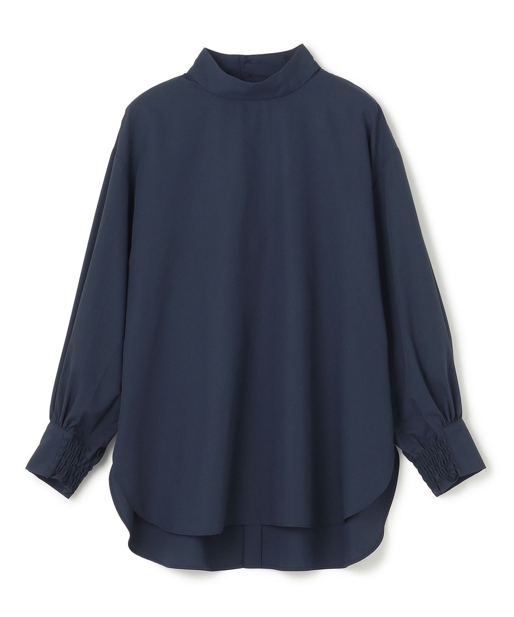 【洗える/UVケア/イージーケア】ハイネックブラウス