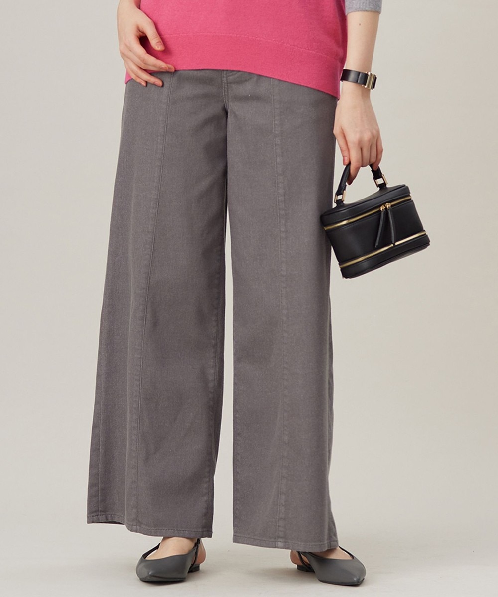 【オンワード】 自由区>パンツ 【洗える】ウスカルデニムバギー パンツ スレート 40 レディース 【オンワード】 自由区>パンツ 【洗える】ウスカルデニムバギー パンツ スレート 40 レディース