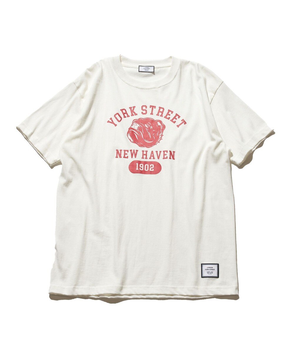 【オンワード】 J.PRESS YORK STREET>トップス 【UNISEX】YORK STREET カレッジ Tシャツ マスタード S レディース 【送料無料】