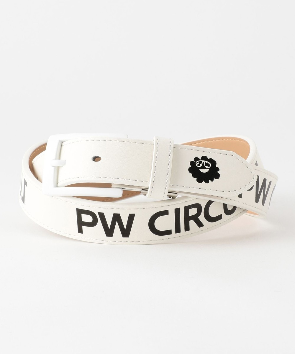 ＜オンワード＞PW CIRCULUS>ファッション雑貨 【UNISEX】ロゴ ベルト ホワイト F メンズ 【送料無料】