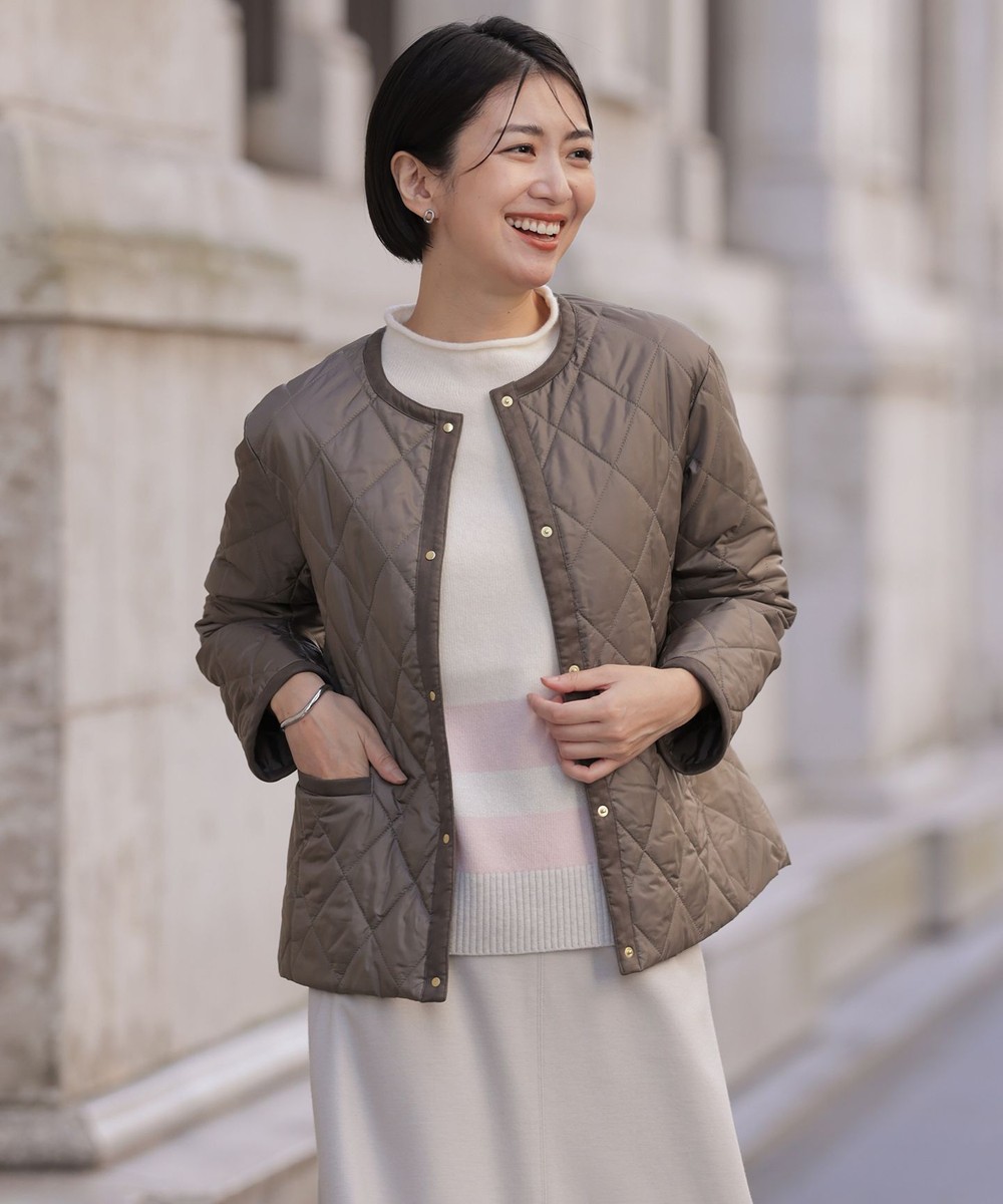 【オンワード】 J.PRESS LADIES>ジャケット/アウター 【WEB限定カラーあり】コンパクトタフタキルティング ブルゾン スレートブラウン 7 レディース 【オンワード】 J.PRESS LADIES>ジャケット/アウター 【WEB限定カラーあり】コンパクトタフタキルティング ブルゾン スレートブラウン 7 レディース