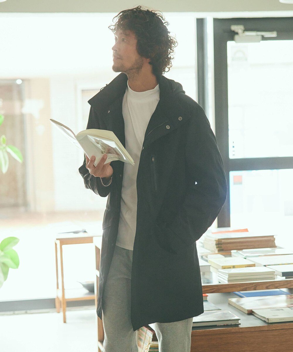 【オンワード】 GOTAIRIKU>ジャケット/アウター 【HOTOPIA】発熱ユニット付きフーデッドコート ブラック BLL メンズ 【送料無料】