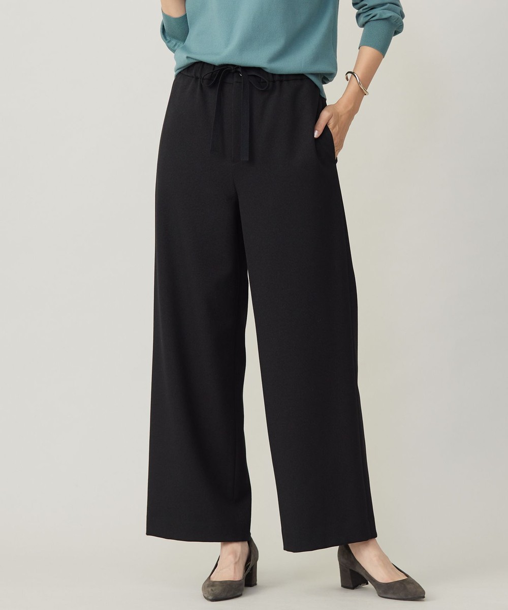 【オンワード】 J.PRESS LADIES L(大きいサイズ)>パンツ 【洗える】ツムギート flannel ワイド パンツ ブラック T15 レディース 【オンワード】 J.PRESS LADIES L(大きいサイズ)>パンツ 【洗える】ツムギート flannel ワイド パンツ ブラック T15 レディース