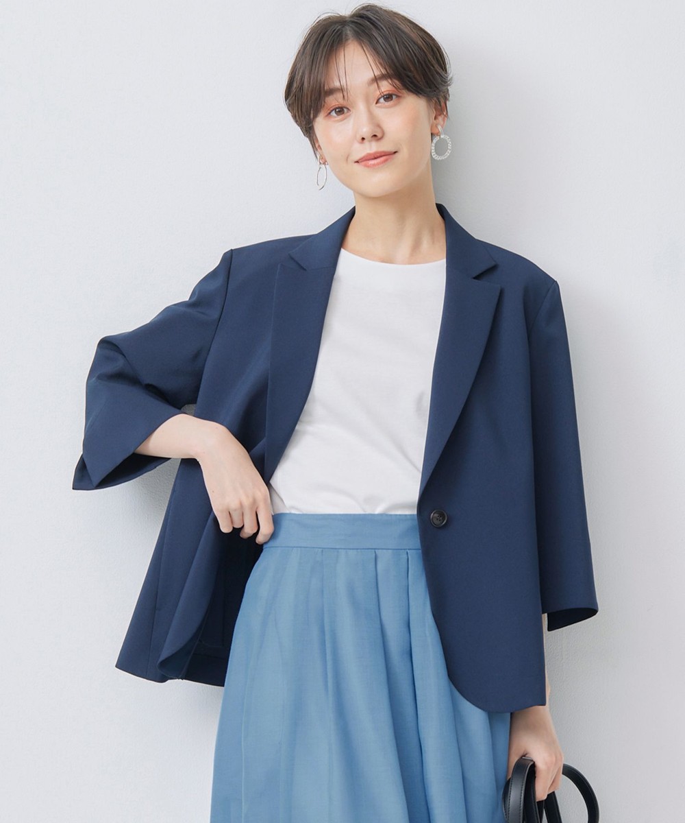 【オンワード】 組曲>ジャケット/アウター オシャクロス テーラードジャケット ネイビー 2 レディース 【オンワード】 組曲>ジャケット/アウター オシャクロス テーラードジャケット ネイビー 2 レディース