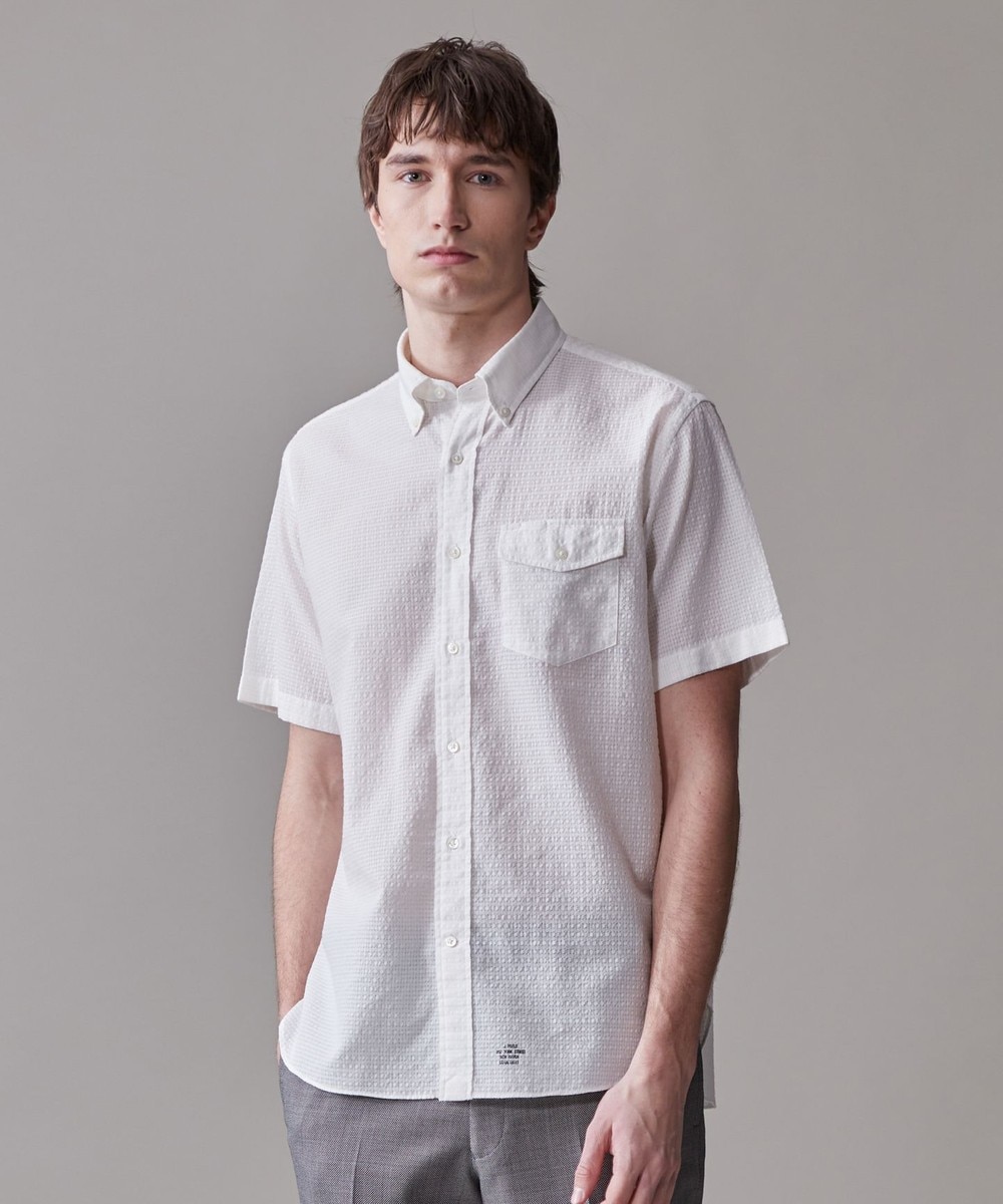 【オンワード】 J.PRESS MEN>トップス 真夏を乗り切る爽快感と機能性【吸水速乾 / 接触冷感 / 高通気性 / ウォッシャブル】サッカー シャツ / B.D. ホワイト M メンズ 【オンワード】 J.PRESS MEN>トップス 真夏を乗り切る爽快感と機能性【吸水速乾 / 接触冷感 / 高通気性 / ウォッシャブル】サッカー シャツ / B.D. ホワイト M メンズ